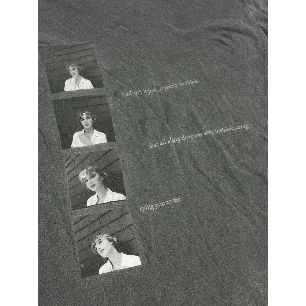 Taylor Swift Invisible String Gray T-Shirt Small From Taylor Swift Store Fade - Picture 4 of 13